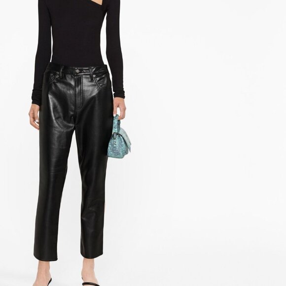 Citizens of Humanity Jolene Recycled Leather Pants Size 27 - Picture 4 of 4